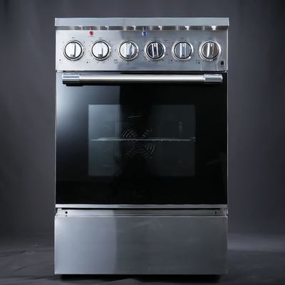 24'vrijstaande elektrische afstand 4 element elektrische kachel met oven 80L / 2.8 Cu.Ft