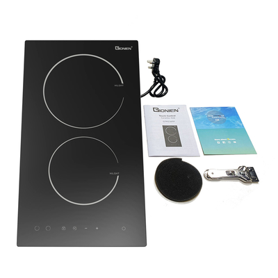 30 cm dubbele keramische hob, 2 ringen glazen keramische domino hob met 2 zones