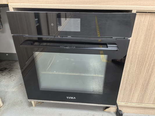 24 inch Kookovens Elektrische Rotisseries Touch Control Ingebouwde Convectie Eénwandoven Zwart
